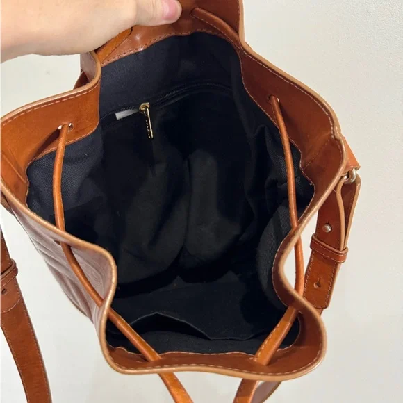 SEZANE FARROW Bucket Leather bag - Picture 11 of 11